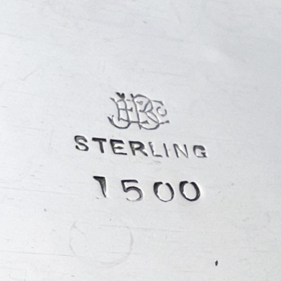 Sterling Silver Tray, Creamer, and Sugar