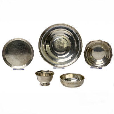 Image for Lot Sterling Silver Bowls and Dishes