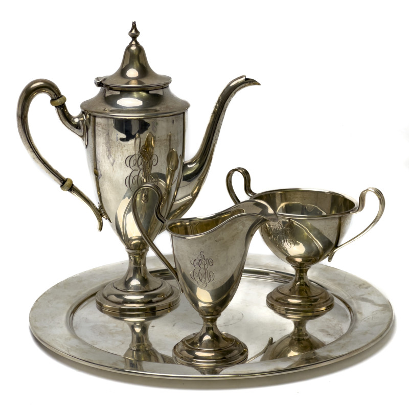 J.E. Caldwell &amp; Co. - Coffee Service with Tray