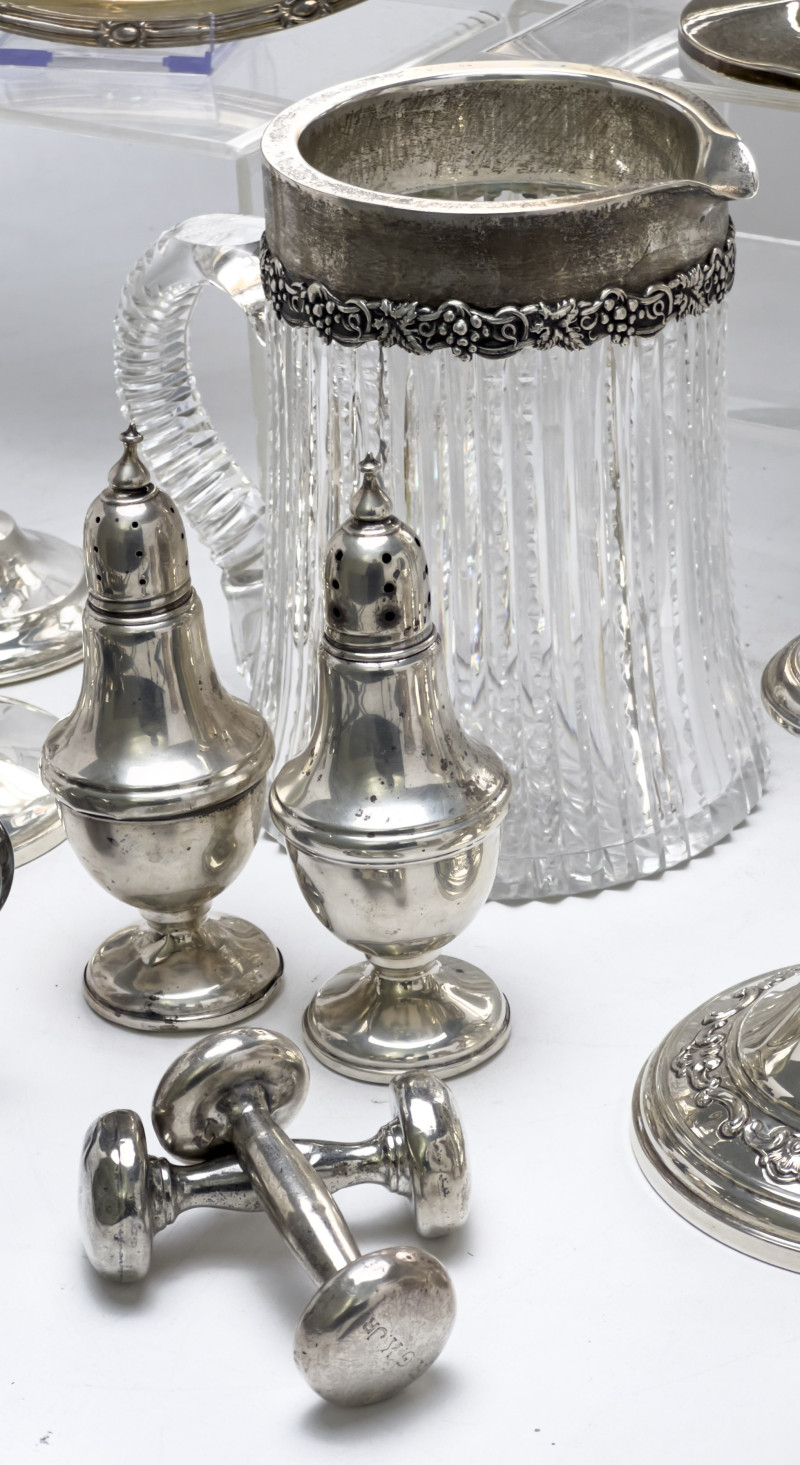 Weighted Sterling and Silverplate Serviceware and Accessories, Group of 25+
