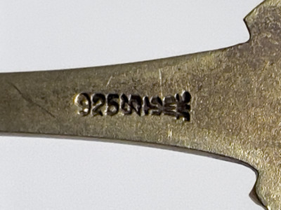 Cartier and Others - Sterling and Coin Silver Spoons, Pitcher, and Andirons