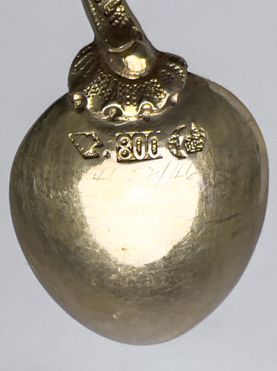 Cartier and Others - Sterling and Coin Silver Spoons, Pitcher, and Andirons