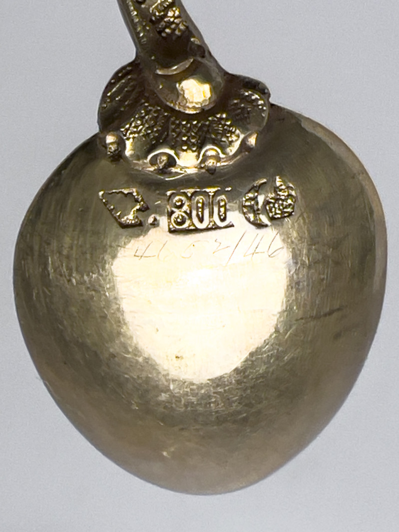 Cartier and Others - Sterling and Coin Silver Spoons, Pitcher, and Andirons