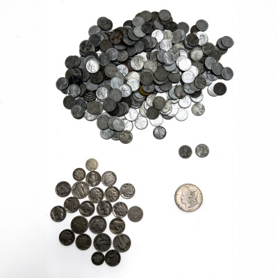 Image for Lot Morgan Dollar, Steel Pennies, and Other Coins