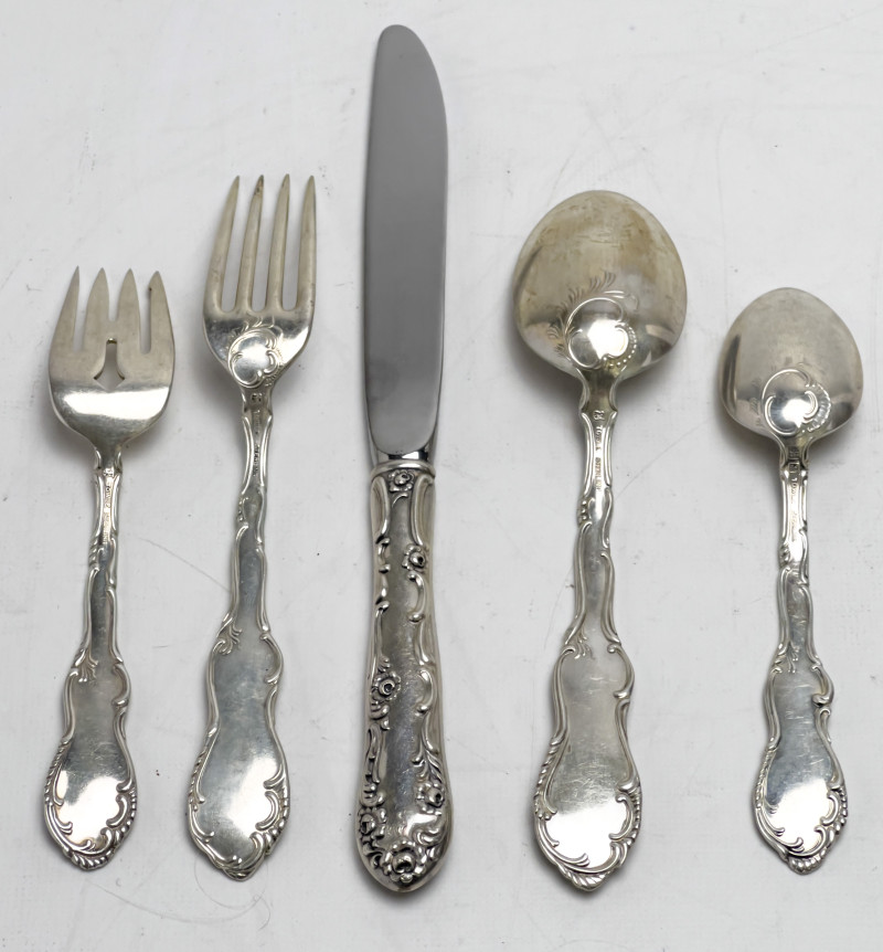 Towle Silversmiths - Sterling Silver &quot;Old English&quot; Flatware Service for 12