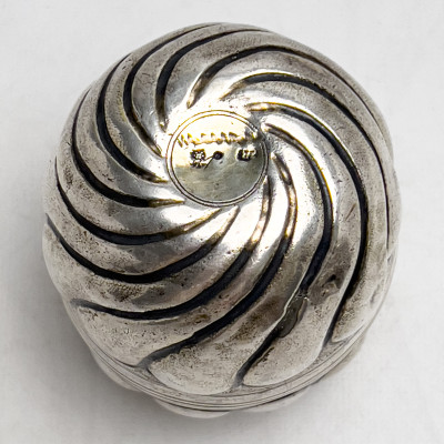 German Silver Repousse Double Cup