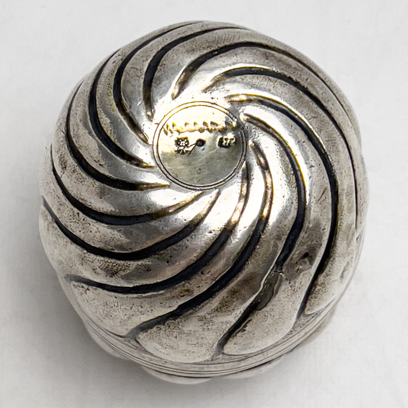 German Silver Repousse Double Cup