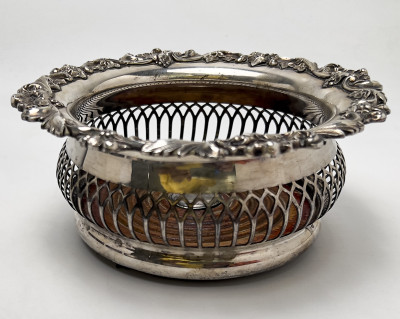 Silverplate Wine Coasters, Group of 10