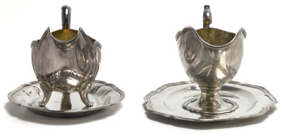 Continental Silver Gravy Boats, Group of 2