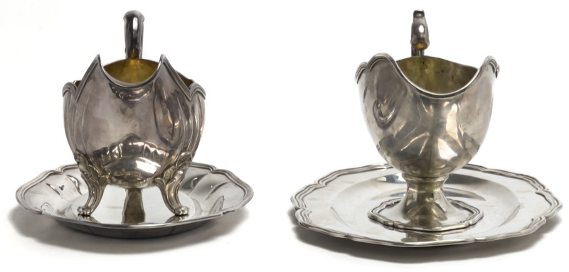 Continental Silver Gravy Boats, Group of 2