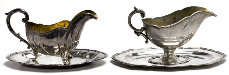 Continental Silver Gravy Boats, Group of 2