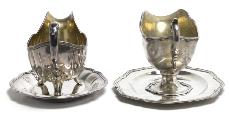 Continental Silver Gravy Boats, Group of 2