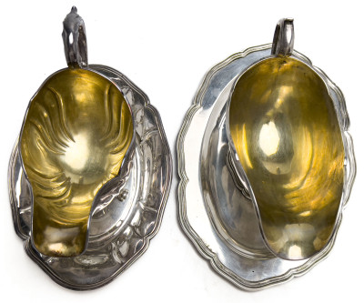 Continental Silver Gravy Boats, Group of 2