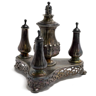 Tiffany &amp; Co. - Silverplate Table Cigar Lighter