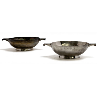 Image for Lot JB Chatterley & Sons Ltd - Two Sterling Silver Scottish Quaich Cups