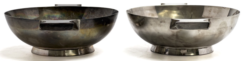 JB Chatterley &amp; Sons Ltd - Two Sterling Silver Scottish Quaich Cups
