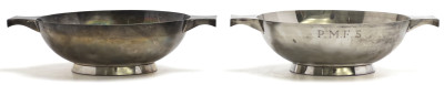 JB Chatterley &amp; Sons Ltd - Two Sterling Silver Scottish Quaich Cups