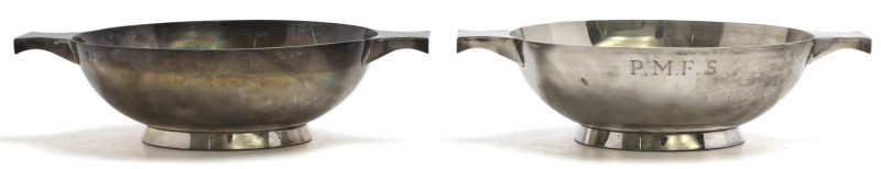 JB Chatterley &amp; Sons Ltd - Two Sterling Silver Scottish Quaich Cups