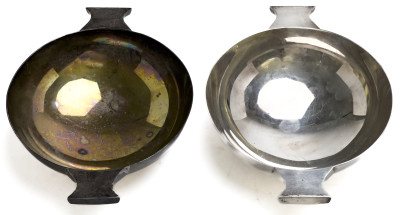 JB Chatterley &amp; Sons Ltd - Two Sterling Silver Scottish Quaich Cups