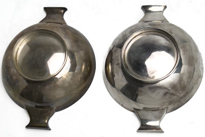 JB Chatterley &amp; Sons Ltd - Two Sterling Silver Scottish Quaich Cups