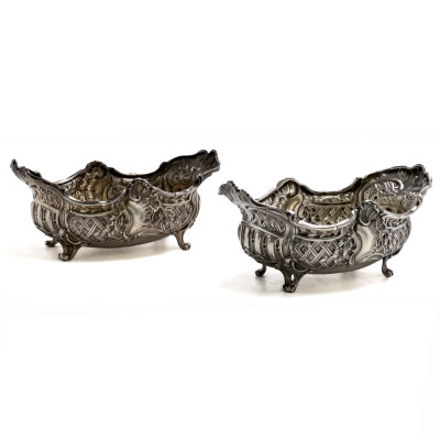 Image for Lot Two Continental Silver Victorian Small Repoussé Dishes