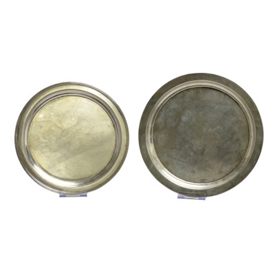 Image for Lot Two Sterling Silver Serving Trays