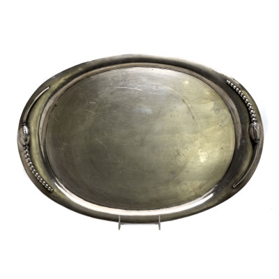 Image for Lot Sterling Silver Large Serving Tray