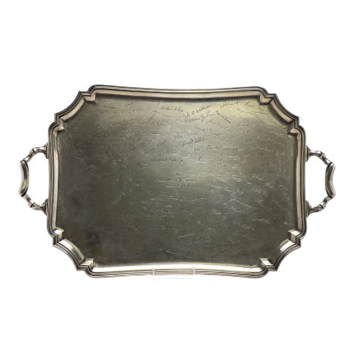 Image for Lot Sterling Silver Large Serving Tray