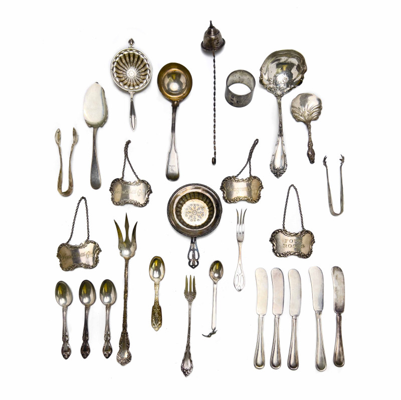 Sterling Silver Flatware and Serviceware, Group of 25+