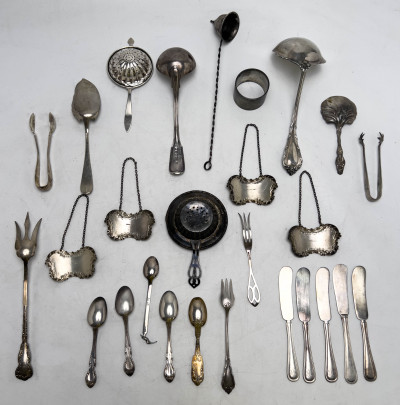 Sterling Silver Flatware and Serviceware, Group of 25+