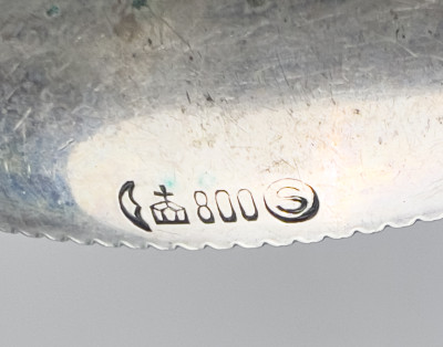 Silver Coins in Assorted Settings, Group of 4