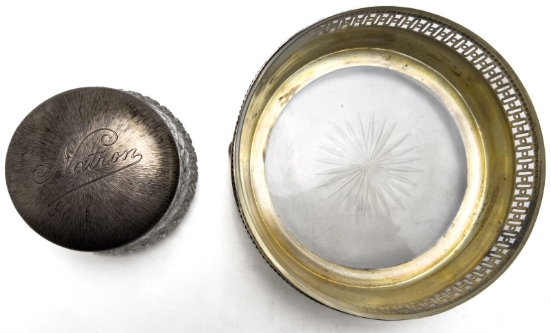 Silver Dishes and Baskets, Group of 6