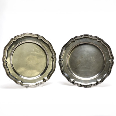 A Pair of Silver Trays
