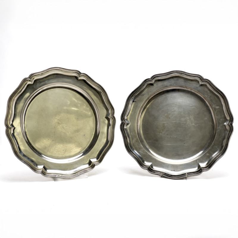 A Pair of Silver Trays