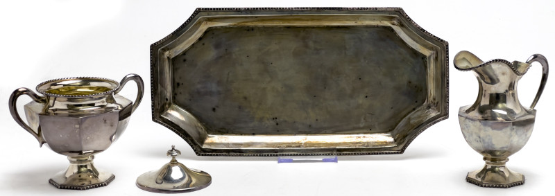 Silver Tea Service, Partial, Group of 27