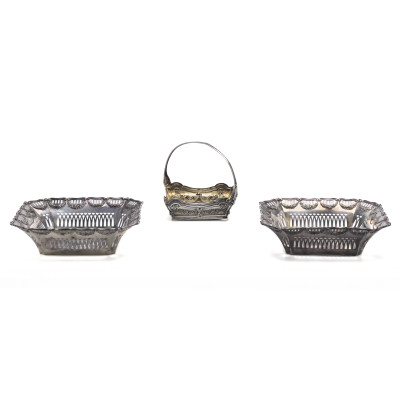 Image for Lot Silver Baskets, Group of 3