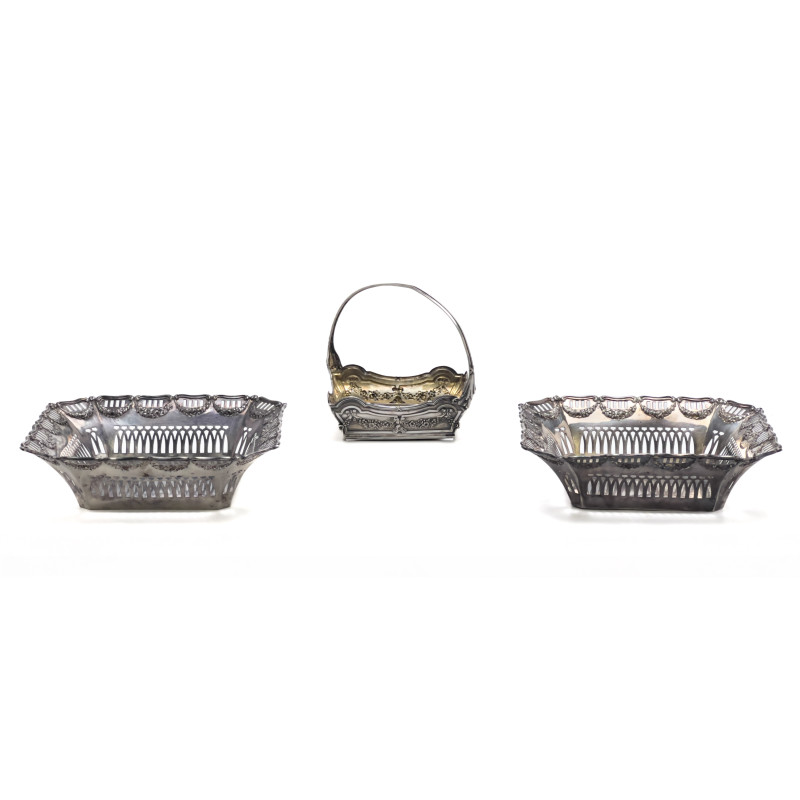 Silver Baskets, Group of 3