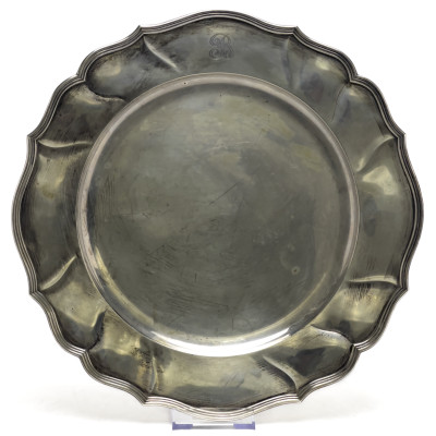 Image for Lot Continental Silver Tray