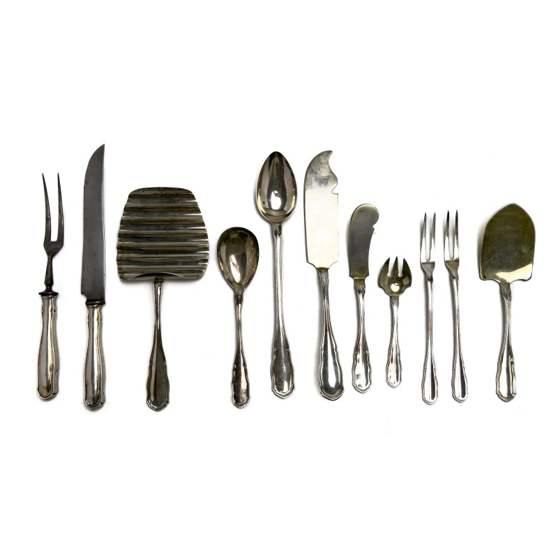 Sterling Silver Partial Flatware Services, Group of 100+