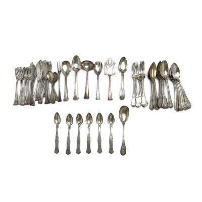 Image for Lot 800 Silver Partial Flatware Services