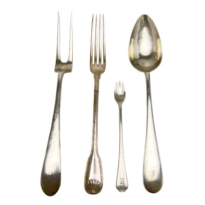 Image for Lot Tiffany & Co. and Others - Silver Serving Pieces