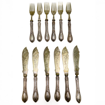 Image for Lot Victorian Silver Flatware