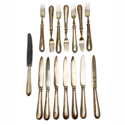 Image for Lot Mappin & Webb - Silverplate Flatware, Group of 15