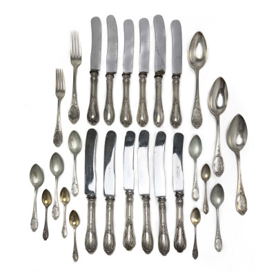 Image for Lot Victorian Silver Flatware