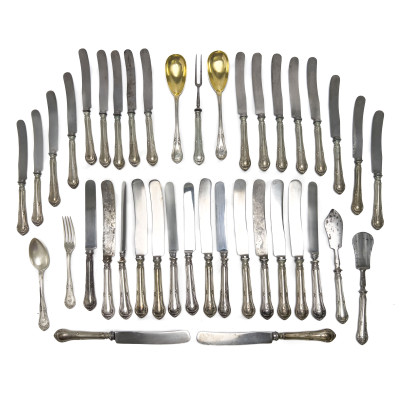 Image for Lot Victorian Silver Flatware