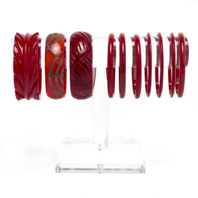 Image for Lot Bakelite Bangle Bracelets, Group of 10