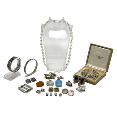 Image for Lot Sterling Silver Jewelry and Accessories, Group of 23