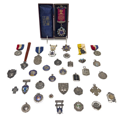 Image for Lot Sterling Silver Medals