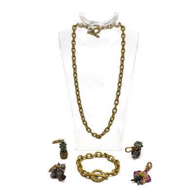 Image for Lot Jay Strongwater - Necklace, Bracelet, and Charms