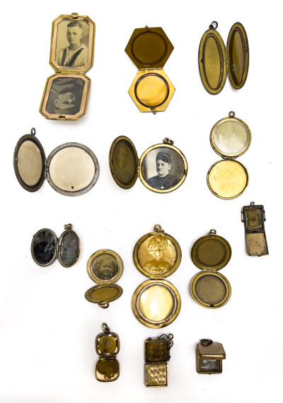 Victorian Lockets, Group of 14